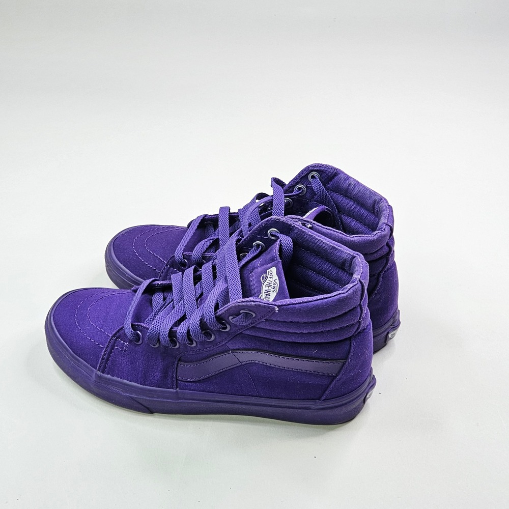 Vans Sk8-Hi Sneakers Unisex Women 7.5 Men 6 Purple Monochromatic Canvas High Top - Picture 5 of 9